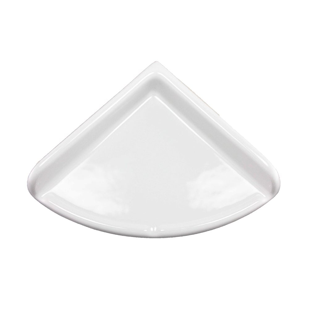 Lenape ProSeries Large White Ceramic Shower Shelf