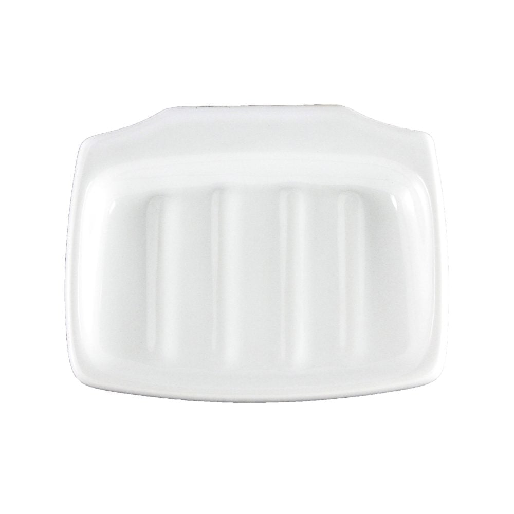 Lenape Carrousel White Ceramic Toilet Paper Holder, Clip-On 43901