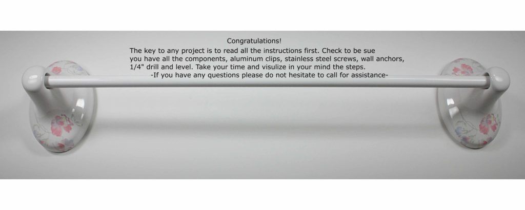 Clip-On Bathroom Accessory Installation Instructions