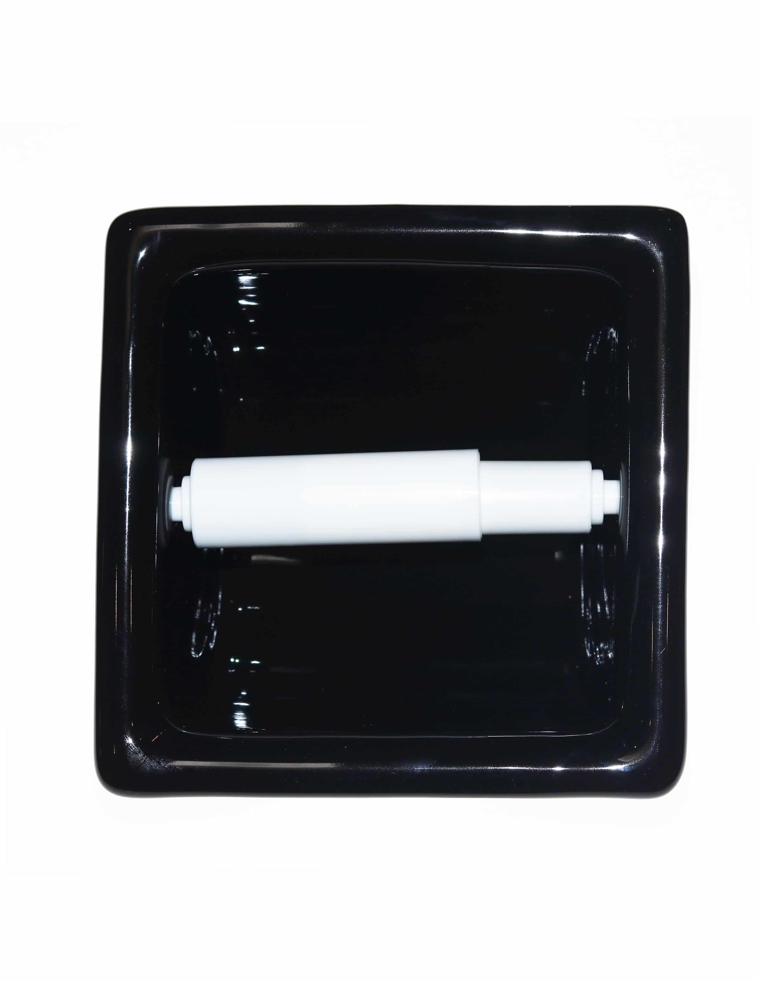 Shop here black porcelain toilet roll holders!