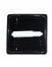 Vintage Black Ceramic Wall Mount Recessed Toilet Paper Holder